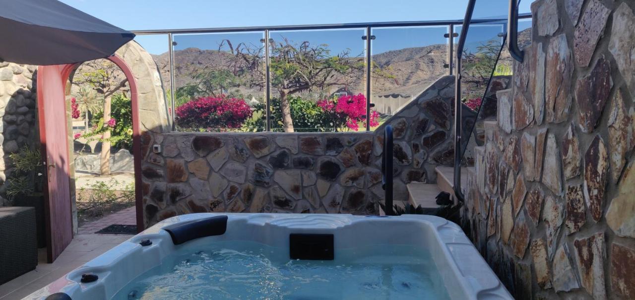 Casa Holmston, Duplex Villa With Hot Tub In Anfi Tauro Topaz Mogán Exteriér fotografie