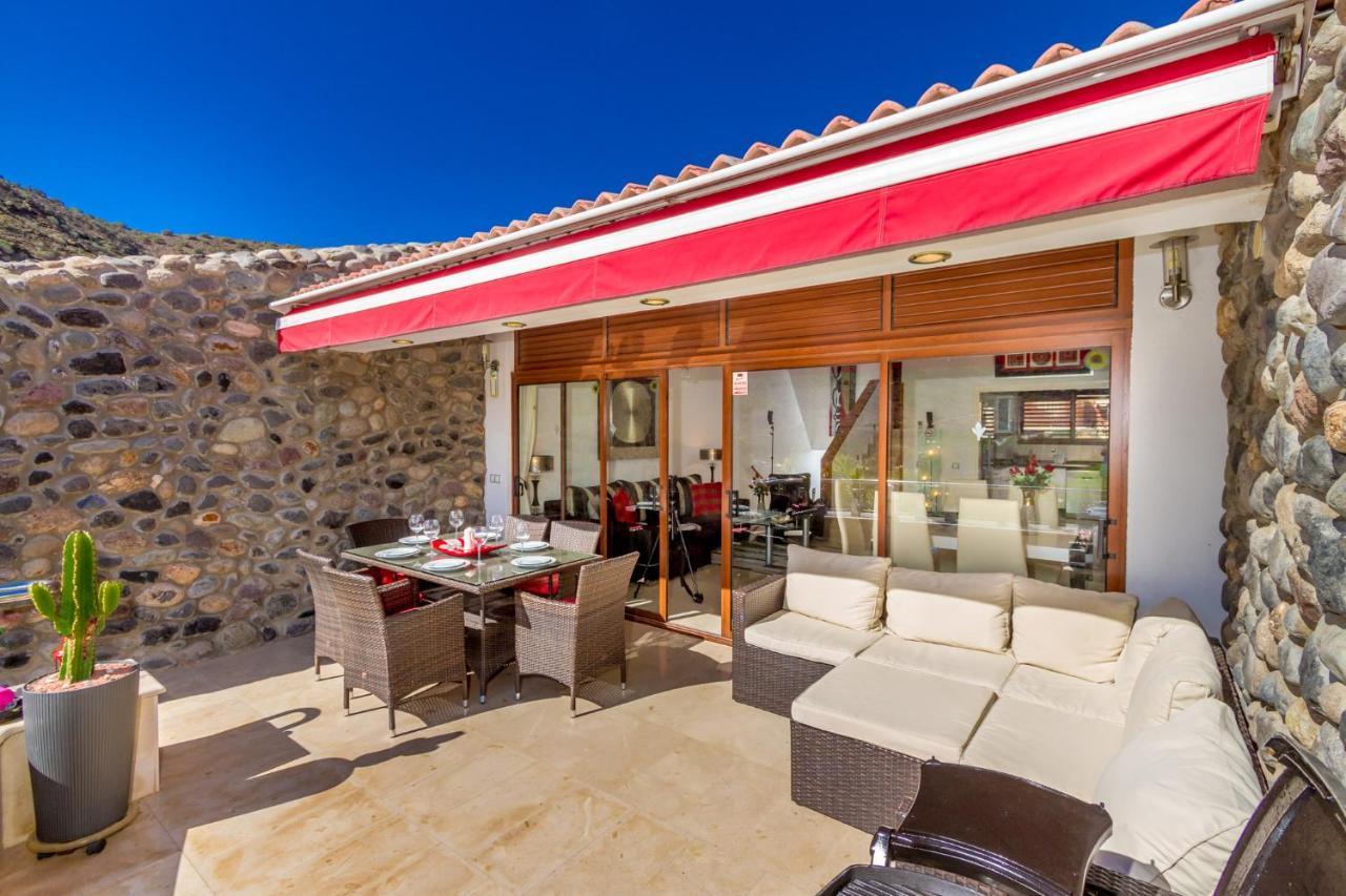 Casa Holmston, Duplex Villa With Hot Tub In Anfi Tauro Topaz Mogán Exteriér fotografie